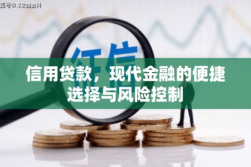 和硕信用贷款，现代金融的便捷选择与风险控制