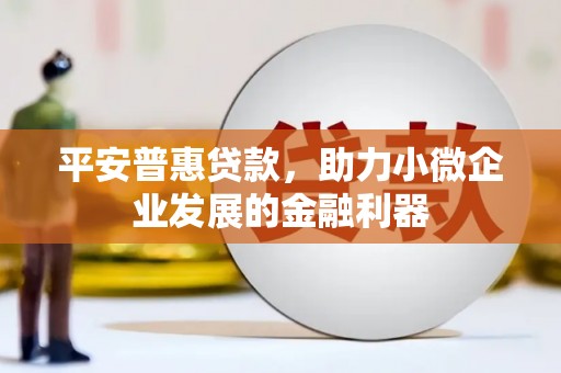 和硕平安普惠贷款，助力小微企业发展的金融利器