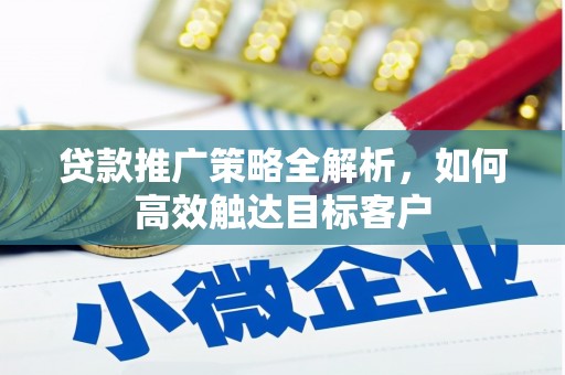 和硕贷款推广策略全解析，如何高效触达目标客户