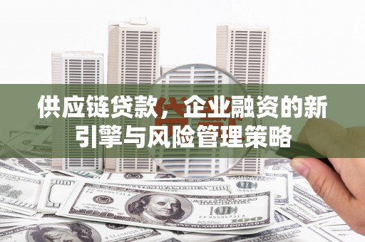 和硕供应链贷款，企业融资的新引擎与风险管理策略