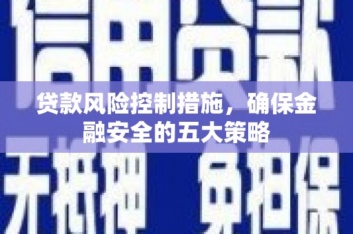 和硕贷款风险控制措施，确保金融安全的五大策略