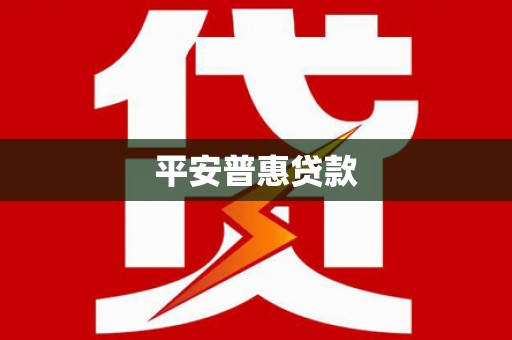 和硕平安普惠贷款