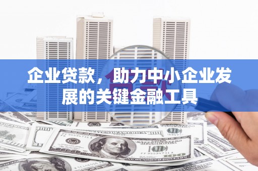 和硕企业贷款，助力中小企业发展的关键金融工具