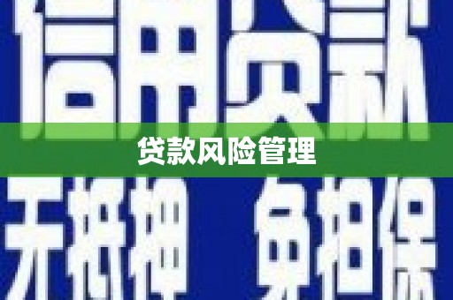 和硕贷款风险管理
